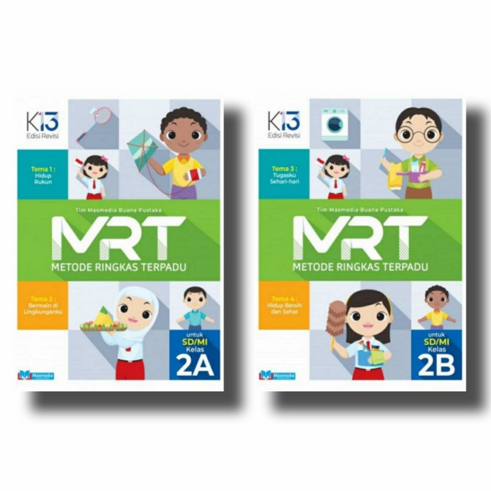 DISKON SPESIAL BUKU MRT MASMEDIA 2A-2B UNTUK SD/MI KELAS II K13 REVISI TERLARIS