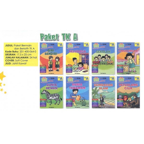 HOT SALE BUKU PAKET BERMAIN DAN BERLATIH TK A PENERBIT ERLANGGA TERLARIS