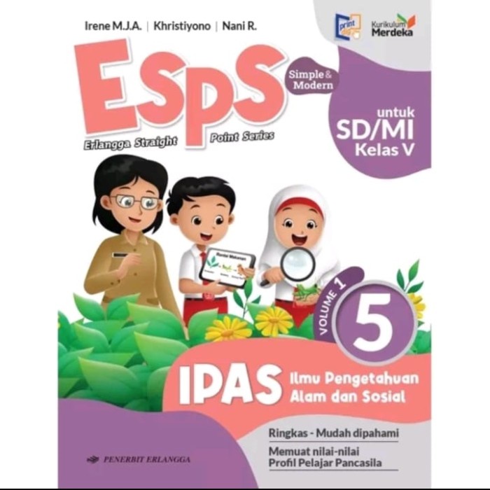 FLASH SALE ESPS IPAS KELAS 5 VOLUME 1 PENERBIT ERLANGGA KURIKULUM MERDEKA TERBARU