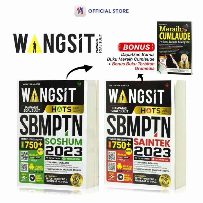 FLASH SALE BUKU WANGSIT 2023 / BUKU WANGSIT SAINTEK 2023 / BUKU WANGSIT SOSHUM TERBARU