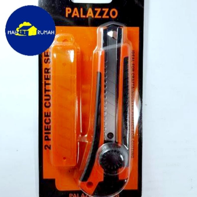 

FW9 Pisau CUTTER BESAR 18mm + REFILL SET Gagang Karet Extra Isi Cutter - PALAZZO 92