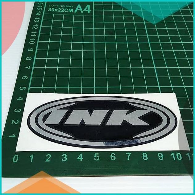 

Cutting Sticker Logo Helm INK Chrome Silver 10x4cm 20JVLZ3 tools