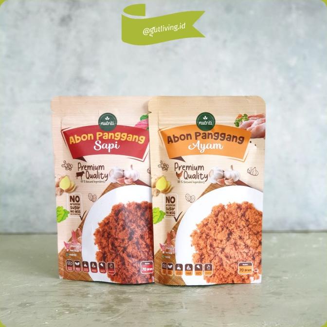 

Abon Panggang Nutriti Bebas MSG Sapi Ayam Ikan Beef Chicken Floss