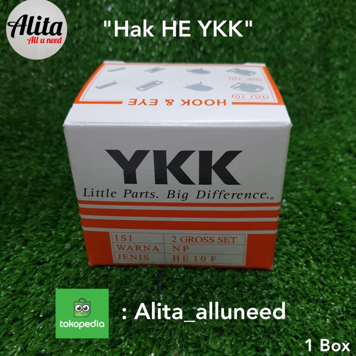 Kancing Hak He Ykk Original (Isi 2 Gross) Terbaru