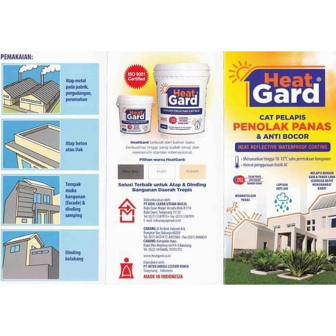 Heatgard By Aquaproof (4 Liter) - Cat Pelapis Tolak Panas & Anti Bocor