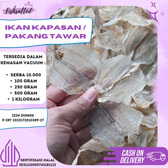 

IKAN ASIN PAKANG TAWAR 500Gram