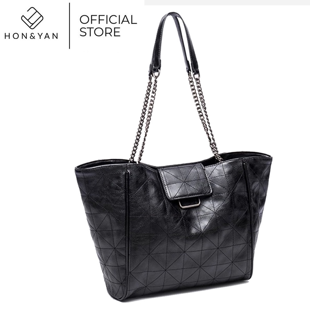 Top Sale.. [HONYAN]  Tas Tote bag Wanita Import Magnet Lock Shoulde Model Terbaru - Adele Tote Bag