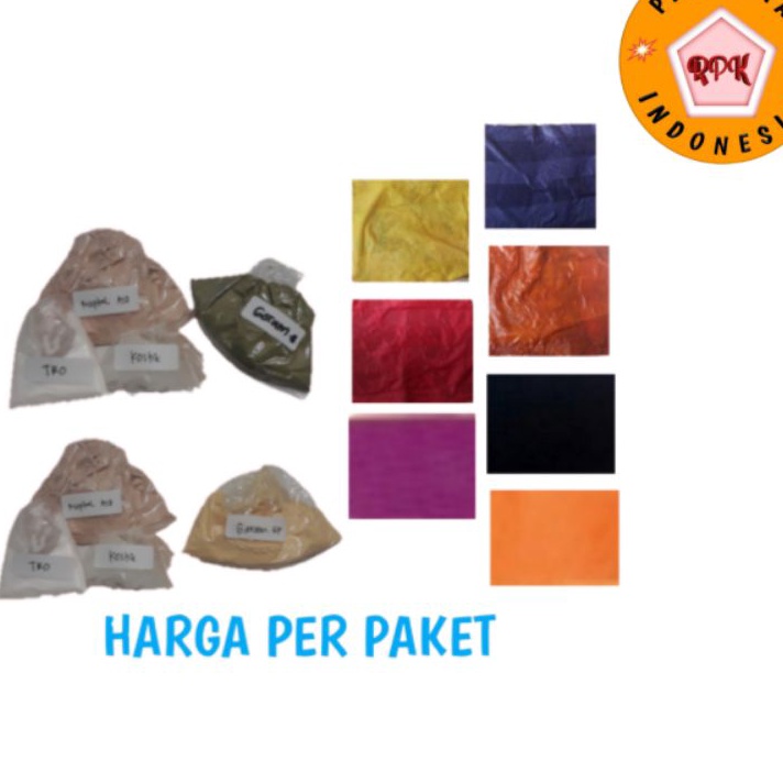

➻➶✱✼ Pewarna kain Napthol lengkap 25gram per set(naptol, kostik, garam, Tro) Ready Stock