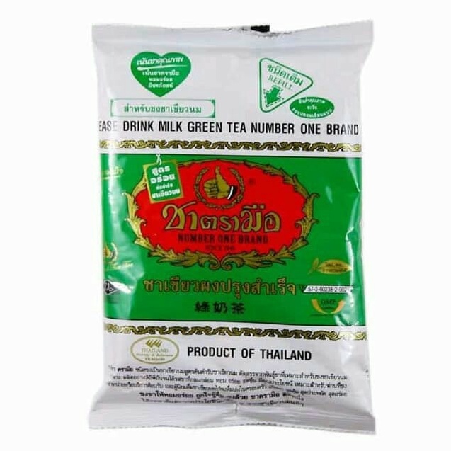 

Sale Thai Tea Green tea greentea mix cha tramue original thai land 200gr