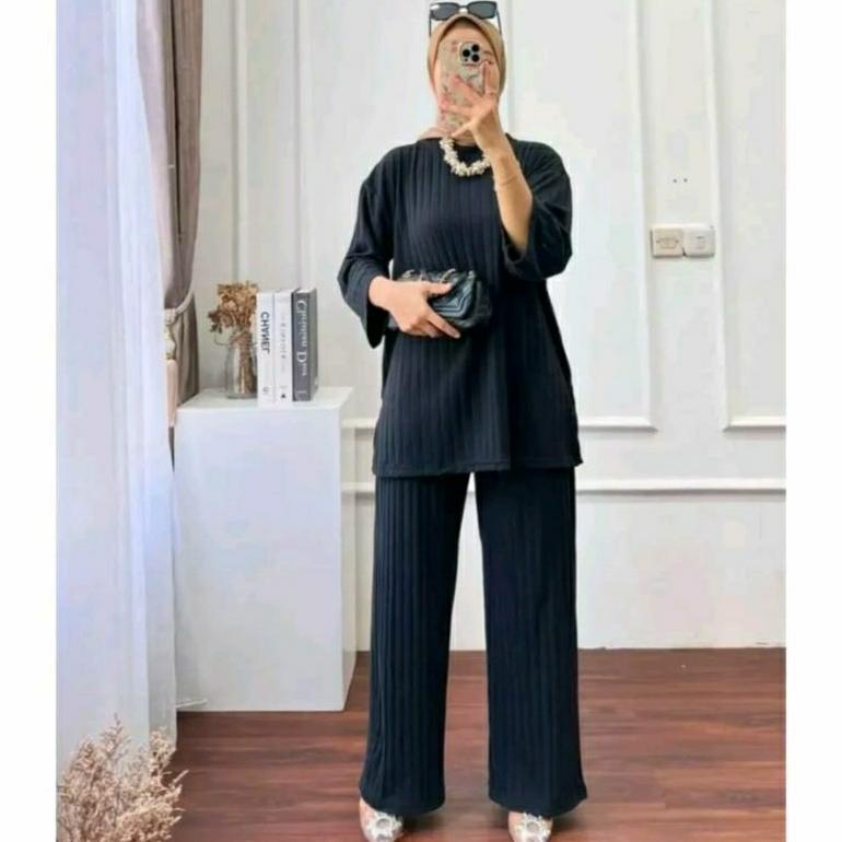 One Set Knit Hornet | Navila Set Knit Jumbo Premium Murah