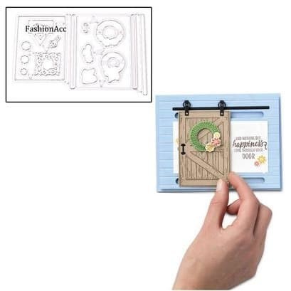 

Terlaris Cutting Dies - 3D Metal Sliding Door (15Pcs)