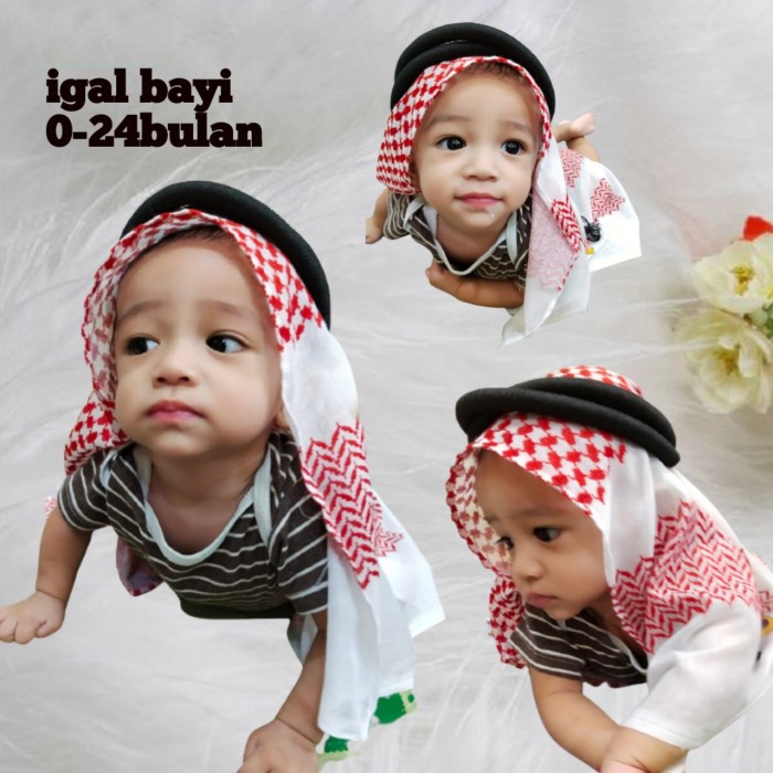 Sorban igal bayi plus sorban 0-24bulan(H9P6) Sorban Arab IMPORT PREMIUM Sorban Berkualitas Sorban Pa