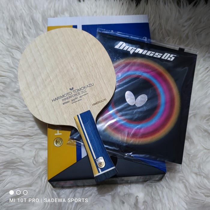 BUTTERFLY HARIMOTO ZLC + DIGNICS 05 - PAKET BET PINGPONG TENIS MEJA