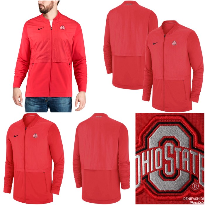 JAKET PARASUT BIG-SIZE NIKE OHIO STATE ORIGINAL MADE IN INDONESIA