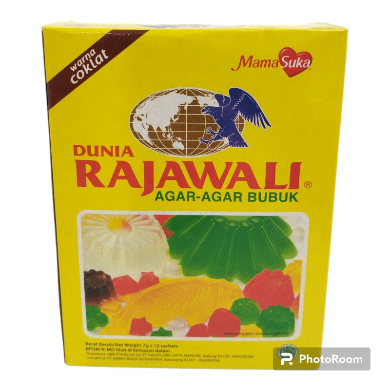 

MamaSuka Dunia Rajawali Agar-Agar Bubuk 1 box [7 gram×12 sachets]