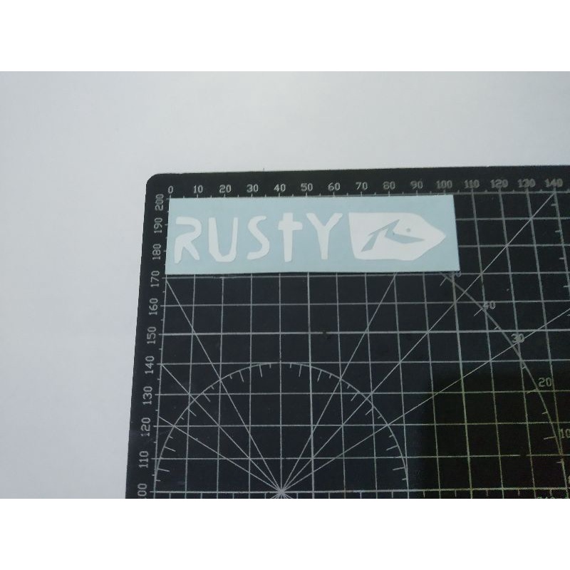 

cutting stiker rusty