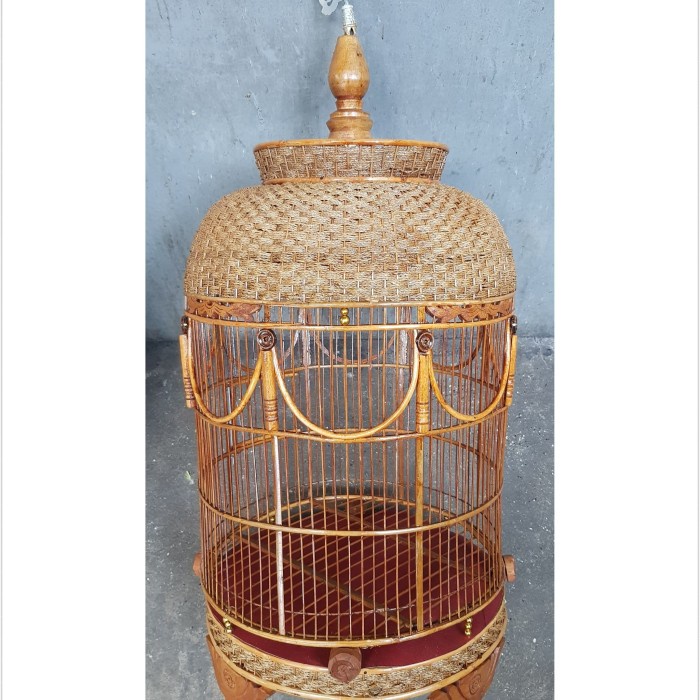 sangkar burung perkutut rajut mahkota mataram ( finishing )