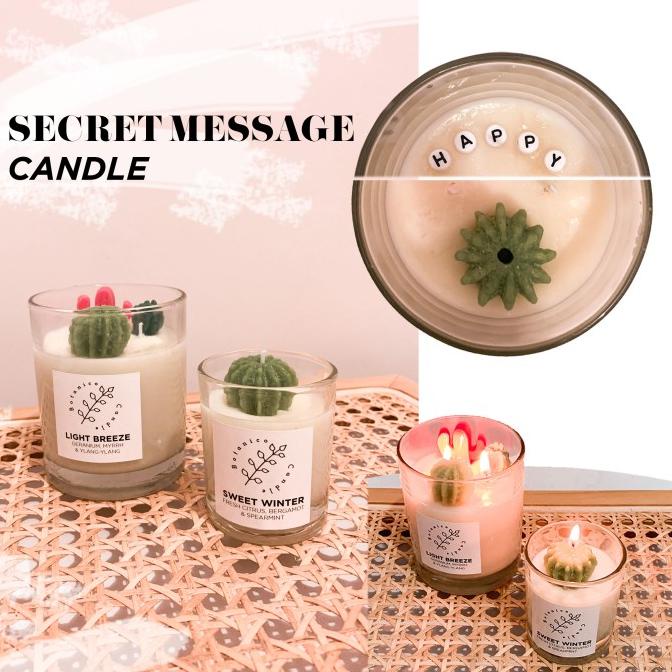 Secret message candle / lilin aromaterapi custom / aromatherapy candle