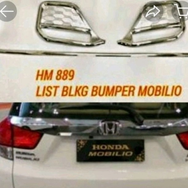 ✅Ready List Bamper Belakang Chrome Mobilio Tipe E Diskon