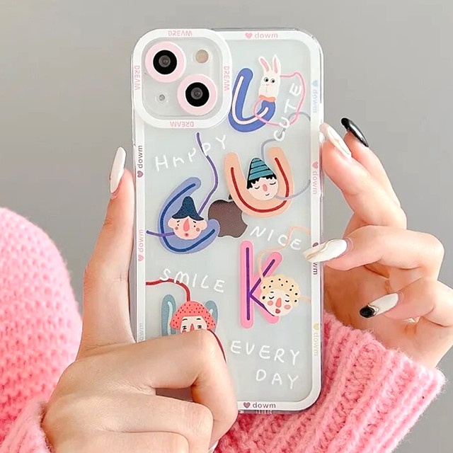 NEW DOWN SMILE case iPhone XR softcase casing hp cover tpu silicone cute terbaru