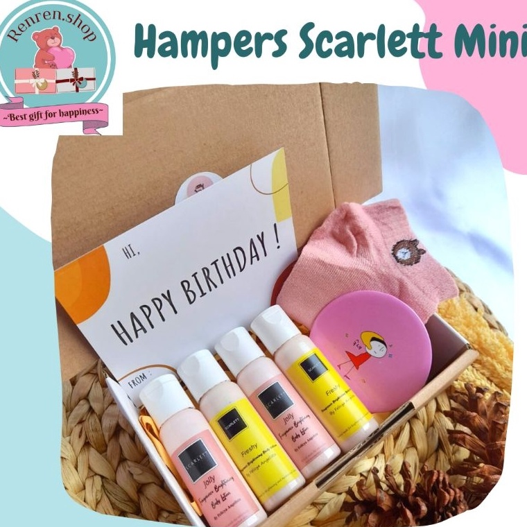 

12.12 Promo Brand HAMPERS SCARLETT MINI KADO VALENTINE HAMPERS ULTAH MURAH !!