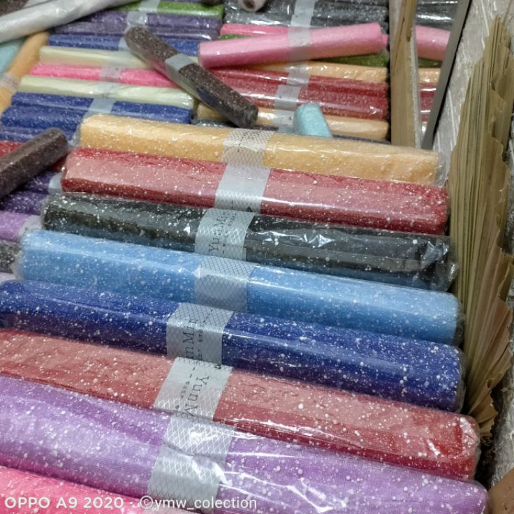 [[OK21]] Kain Salju Buket Kain Tile Salju Kain Snowy Flower Wrapping Jala Salju Flower Wrapping Pape