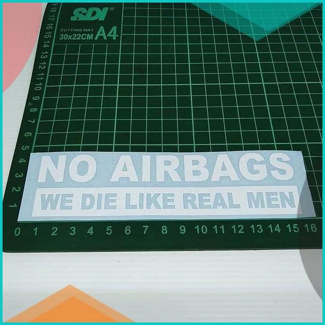 

Cutting Sticker No Airbag putih 16cm 20JVLZ3 tools