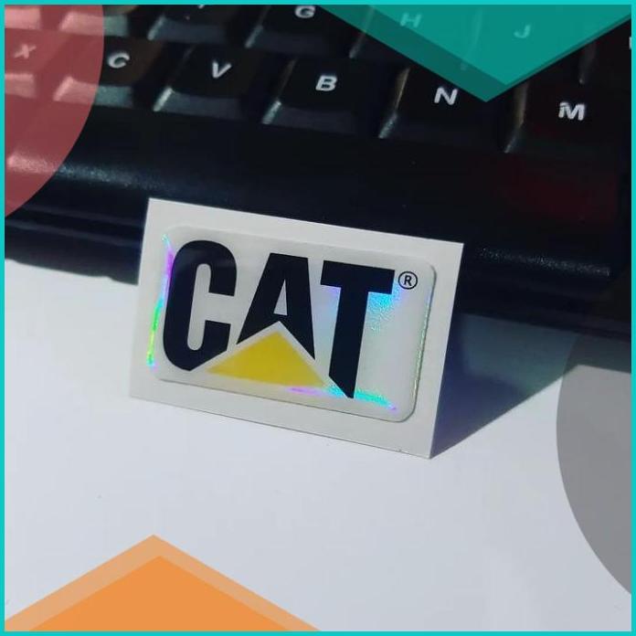 

Sticker Timbul Resin CAT Caterpillar Kotak Stiker Logo 3D Kecil Satuan 20JVLZ3 perkakas