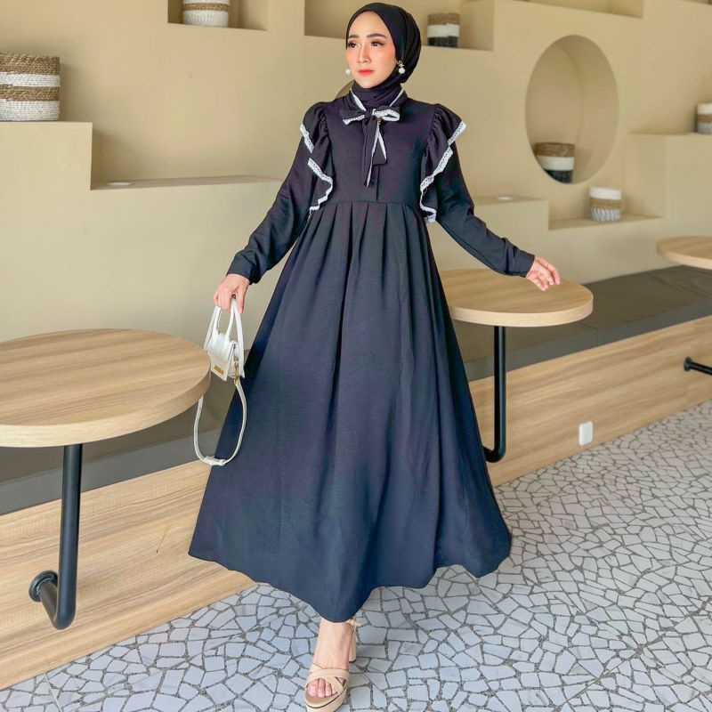 Gamis Wanita Dewasa Terbaru 2023 Viral Remaja Games Pakaian Muslimah Dress Bridesmaid Hamil Gsmis Me