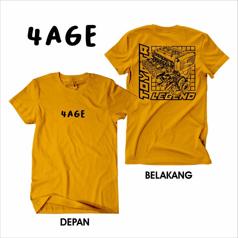 Kaos Mobil Mesin 4Age Toyota legend Otomotif