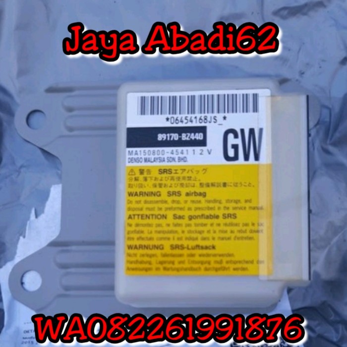 [New Ori] Modul Airbag Ecu Air Bag Computer Avanza Xenia Th 2015-2018 Original Bisa Gojek