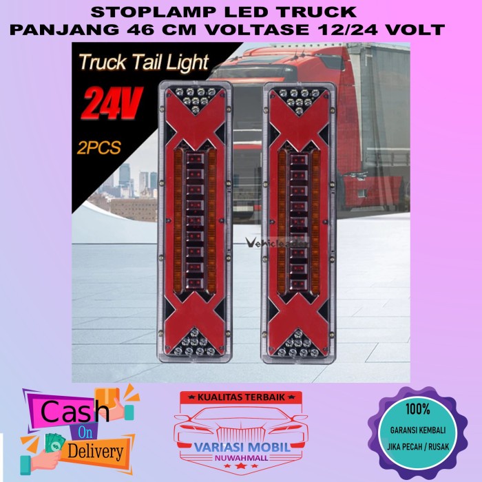 ✨New Lampu Belakang Stoplamp Truk 46 Cm Semua Jenis Truck 24 Volt 12 Volt Terbatas