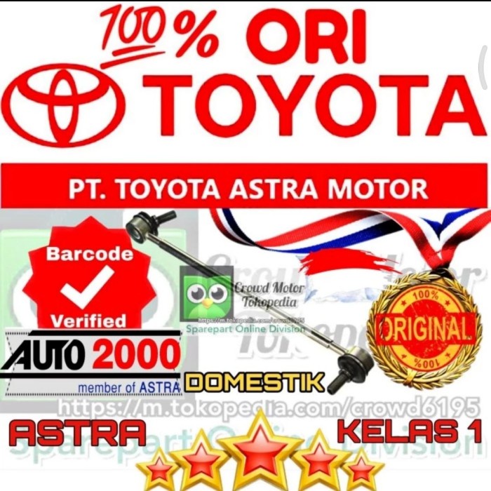 ✨Ready Ling Stabil Link Stabilizer Avanza Xenia 2014-2015 Ori Toyota 100 Berkualitas