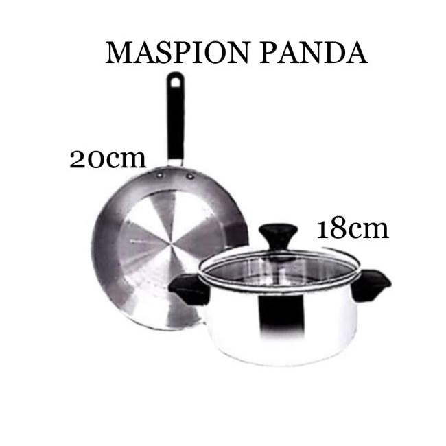 Maspion Panda Ssp147 Fit Set/Frypan Dan Panci