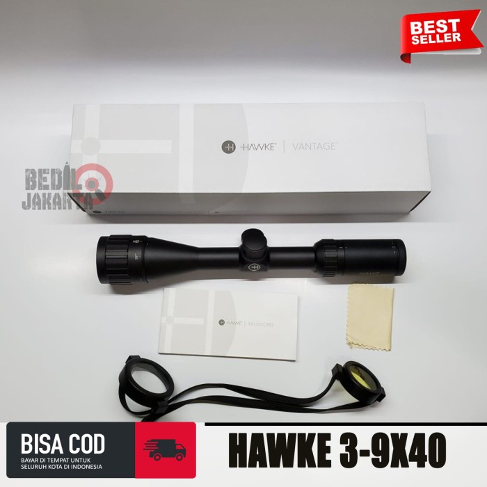 ✨New Ori Teleskop Hawke 3-9X40 Vantage Telecope Hawke 3-9X40 Ao Tahan Getar Terbatas