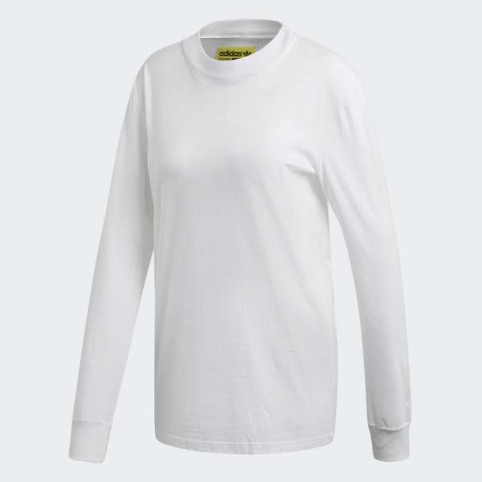 ✨New Ori Adidas Women Kaval Tee Long Sleeve White Originals Berkualitas