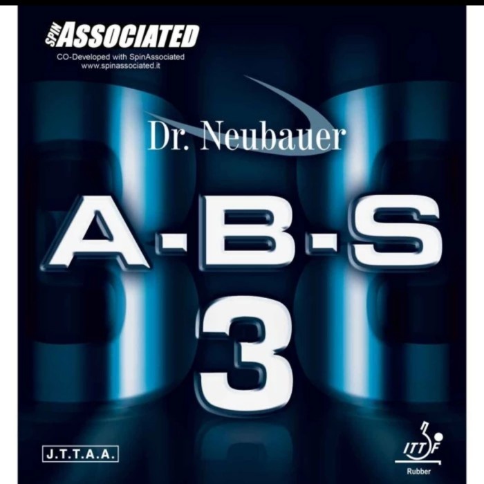 ✨New Ori Karet Bat Tenis Meja Pingpong Dr. Neubauer Abs 3 Anti Spin Blue Sponge Bisa Sameday