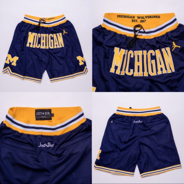 [New] Celana Basket Swingman Nba Just*Don Michigan Wolverines Navy Terbaru