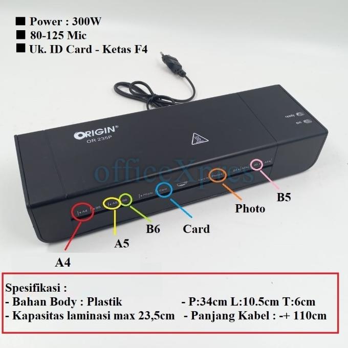 

Mesin Laminating Origin / Mesin Laminasi / Mesin Laminator A4 A3