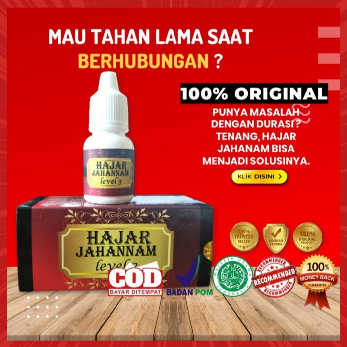 Terlaris Obat Oles Herbal Hajar Super Jahanam Level 3 Asli Pria Kuat Tahan Lama SALE