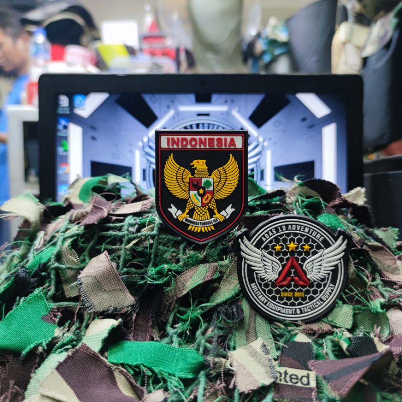 Patch Rubber Logo Karet Indonesia Garuda Perisai