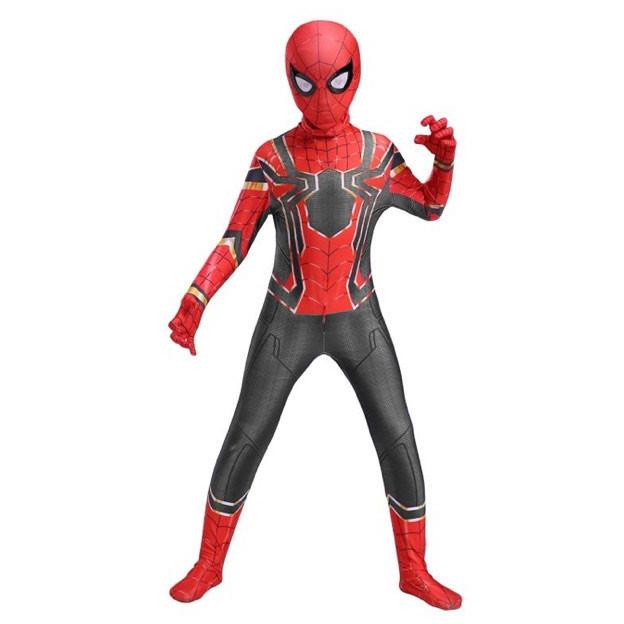 Baju Costume Spiderman Kids Anak Superhero Cosplay Real Import
