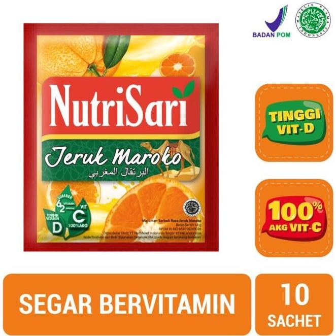 

Nutrisari Jeruk Maroko Isi 10 Sachet