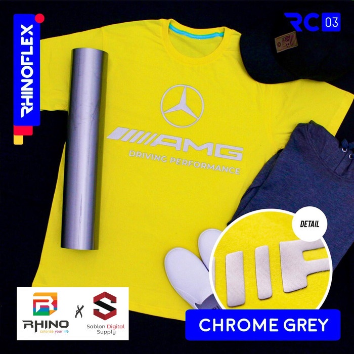 [New] Polyflex Chrome Grey Rhino Rhinoflex Rc - 03 Diskon