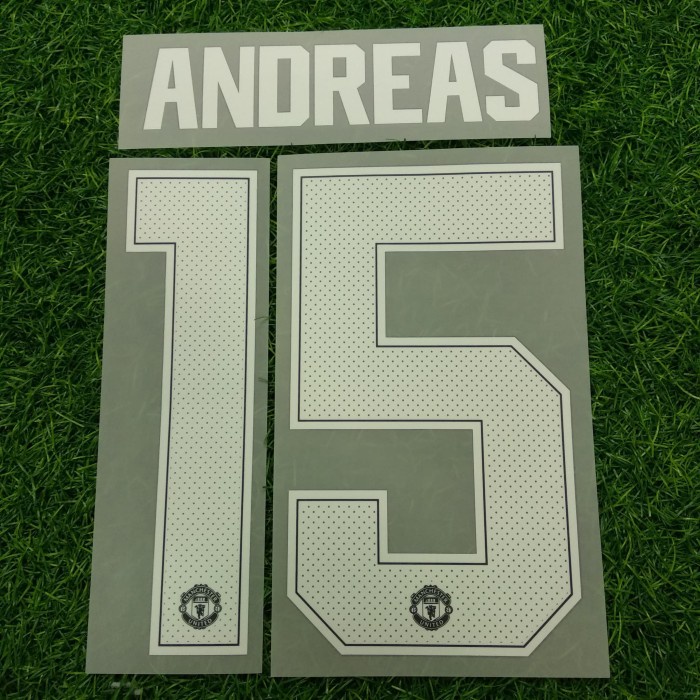 [New] Original Manchester United 2018-19 Home Nameset Andreas Player Issue Berkualitas