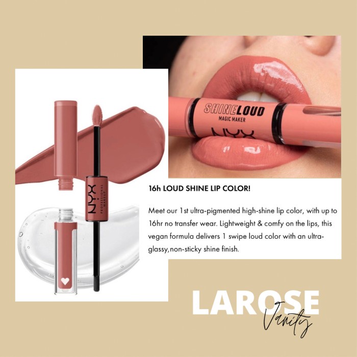 [Ori] Nyx Shine Loud High Shine Pro Pigment Lip Color - Magic Maker Terbaru