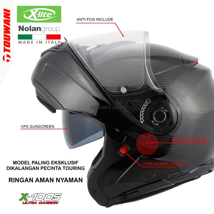 [New Ori] Helm Xlite X1004 Carbon Modular Diskon