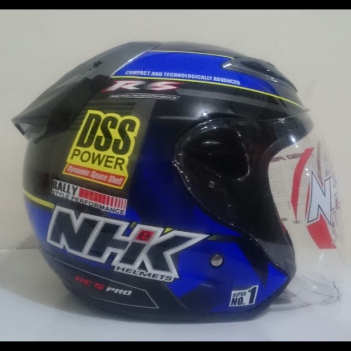 ✨New Helm Nhk R6 Rally 2 Black Blue Biru Diskon