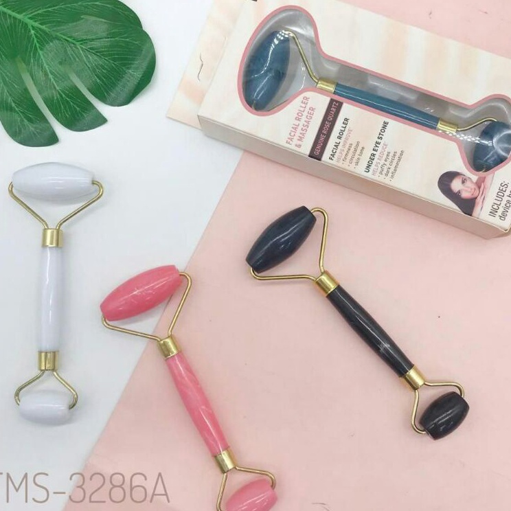 ➧➣✩✸ ALAT PIJAT WAJAH JADE ROLLER FACIAL MASSAGER/GUA SHA BATU GIOK /BATU JADE ASLI