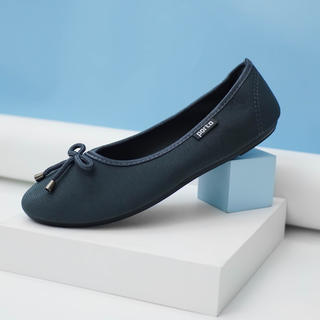 Porto BA202L - Sepatu Flat Wanita Baru Cantik Empuk Sekolah Kantor Casual (Sale!) Image 6
